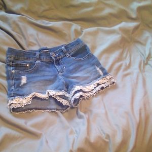 Girls size 8 jordache jean shorts